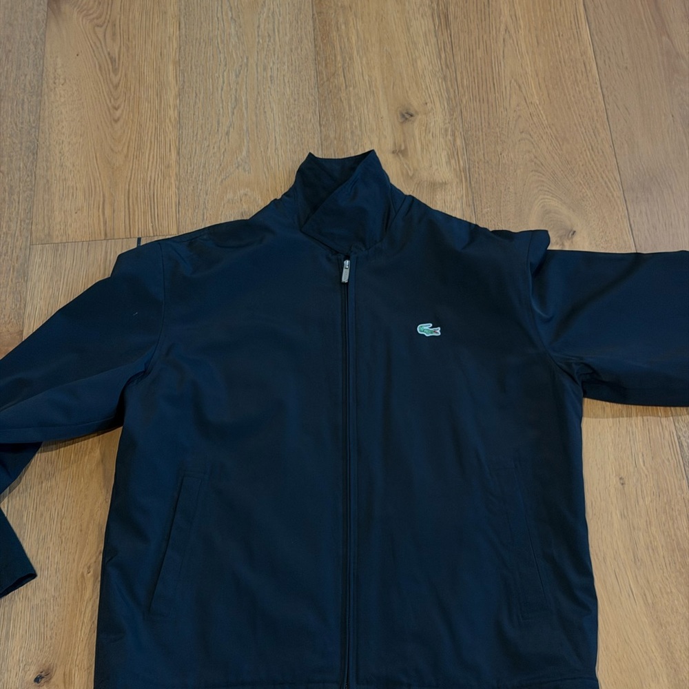Lacoste Men's Navy Lightweight Zip-Front Jacket